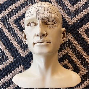 Phrenology Head Sculpture